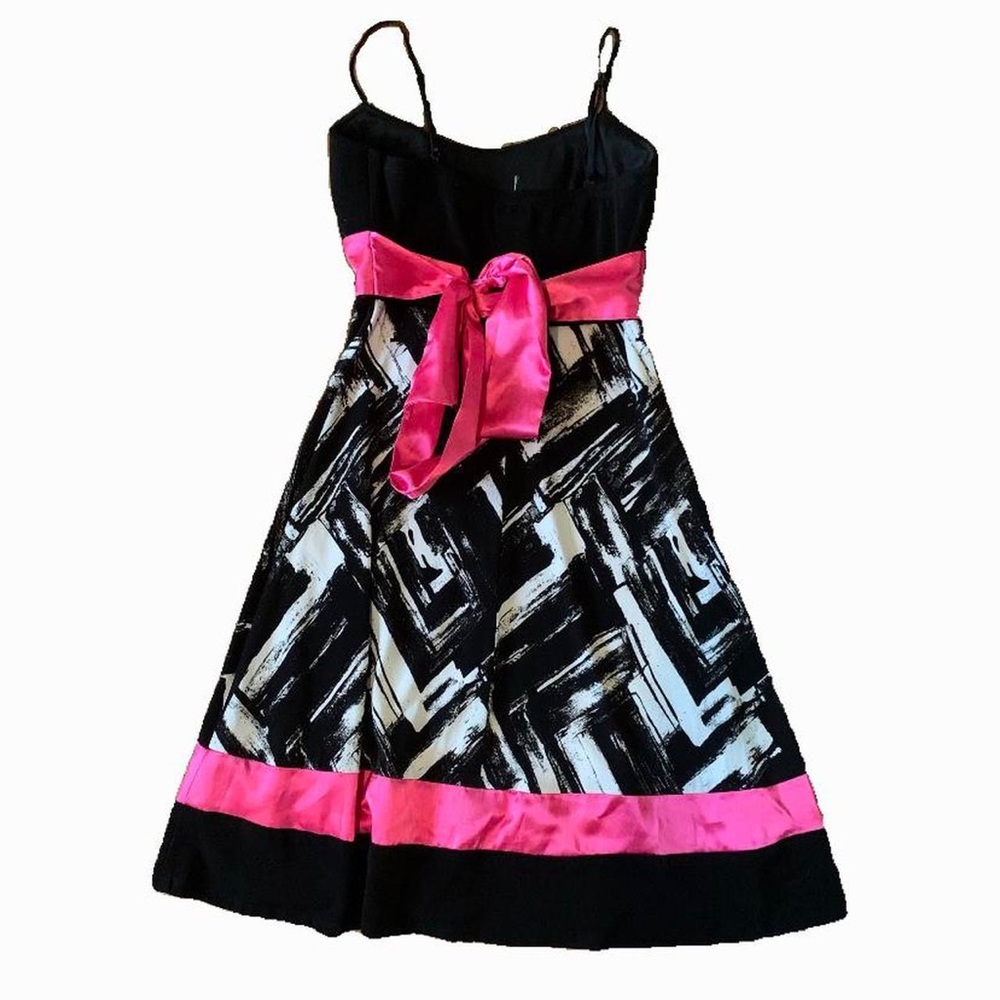 super cute pink and black y2k vintage party dress - Picture 2 of 2